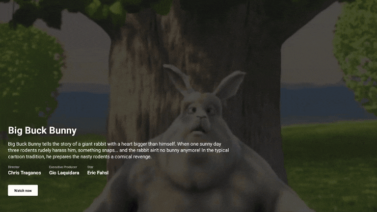 An animated GIF showing a spinning loading indicator, indicating that the video player is initializing