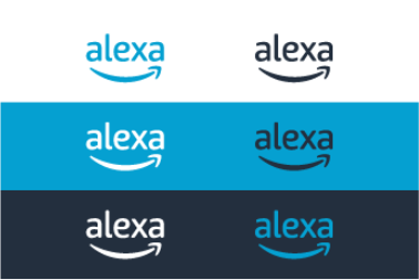 Alexa Smile logo color variations graphic