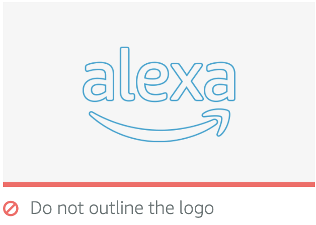 Do not outline the logo