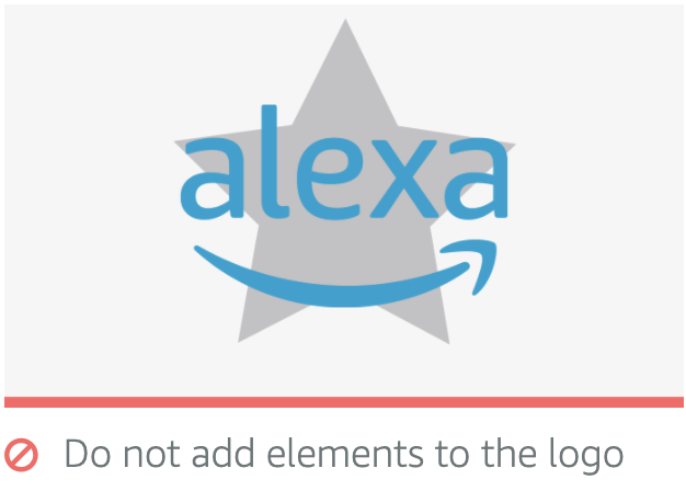 Do not add elements to the logo