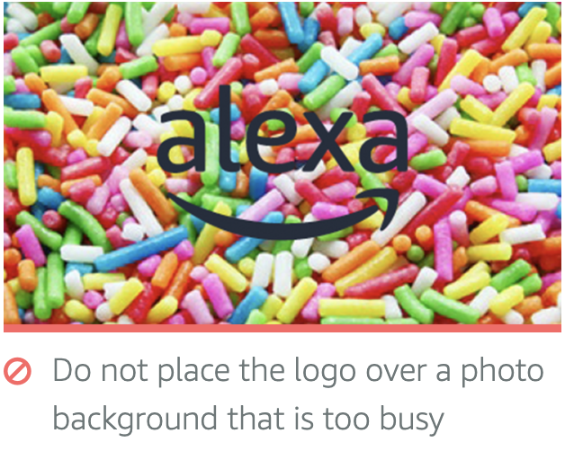 Do not place the logo over a background that is too busy