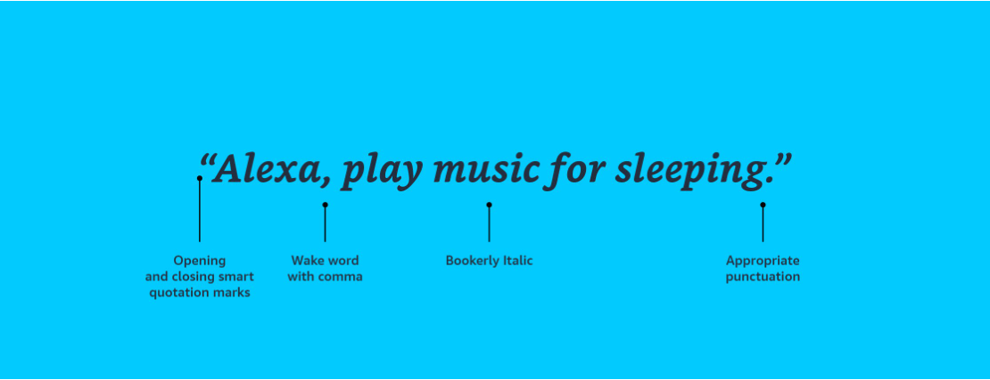 Alexa utterance construction graphic