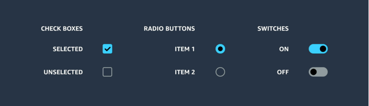 Selection Controls