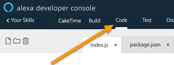 code nav link screenshot
