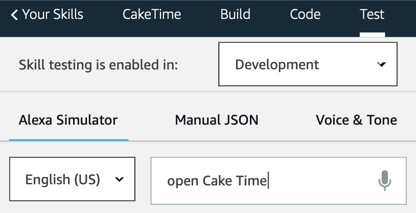 skill test screenshot