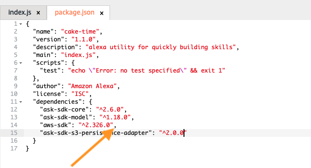 dependency screenshot