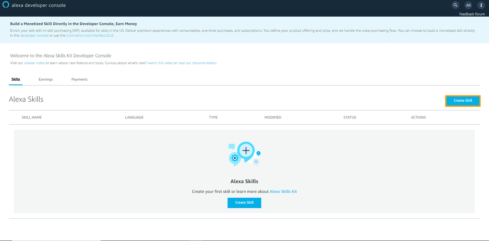 create skill screenshot