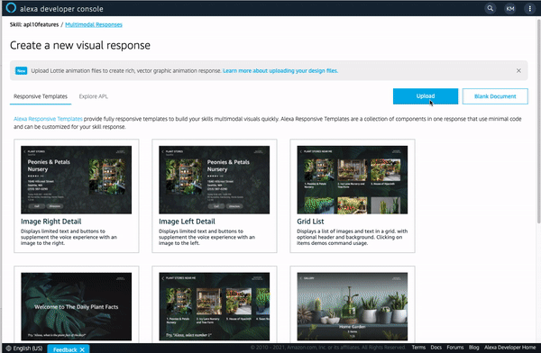 Importing a lottie animation