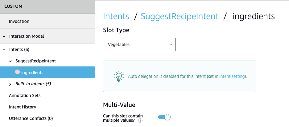 Enable Multi-Value option on the Slot Detail Page