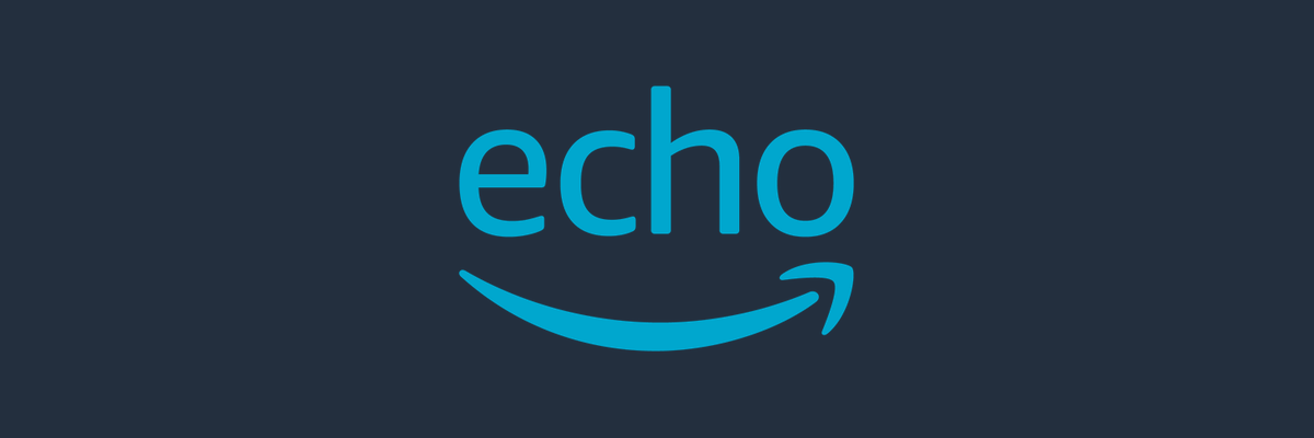 echo smile blue on black logo