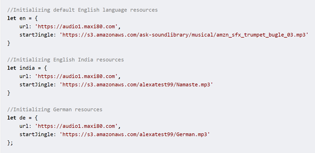 Initialize language resources