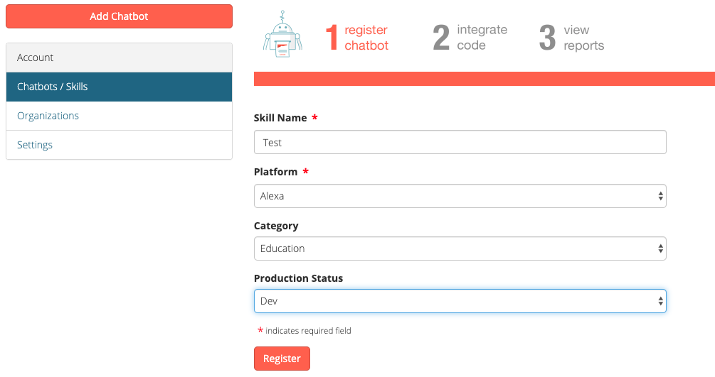 Integraci&oacute;n a Dashbot Analytics