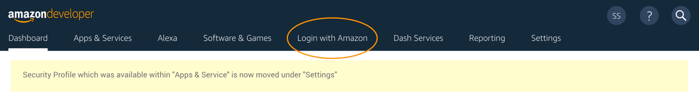 Figure 2: Access Login With Amazon