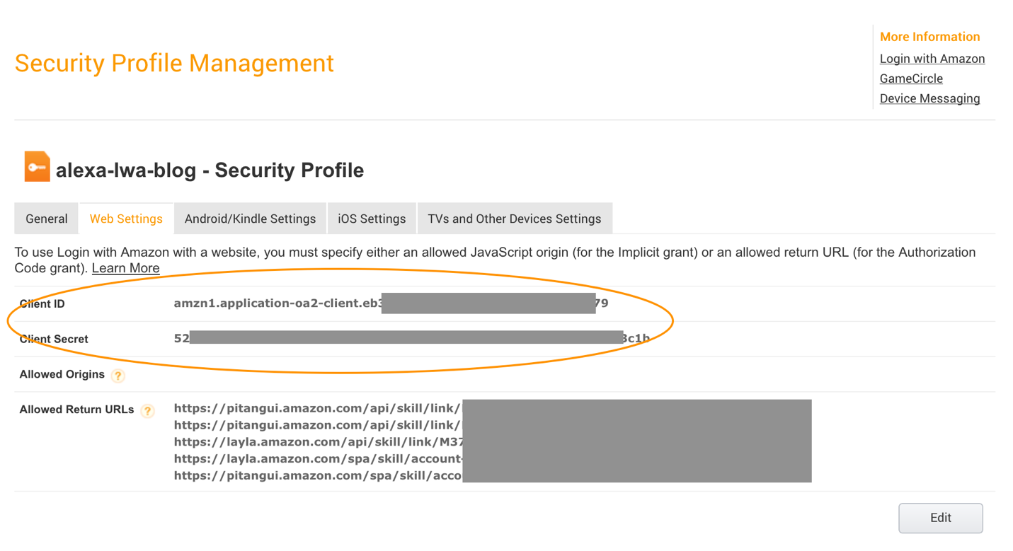 Figure 5: Collect Client ID and Client Secret