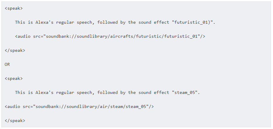 sound library code snippet