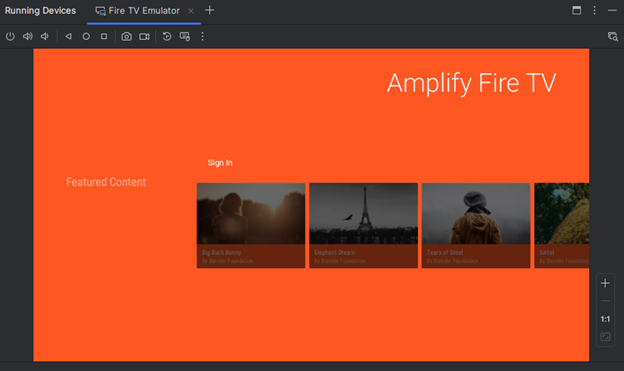 AWS Amplify Screenshot