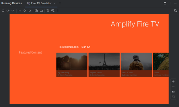 AWS Amplify Screenshot