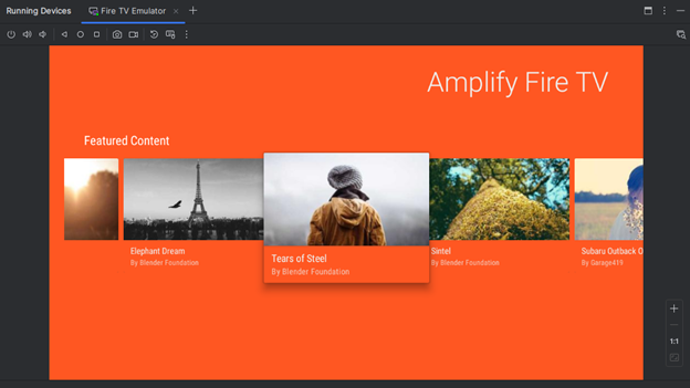 AWS Amplify Screenshot