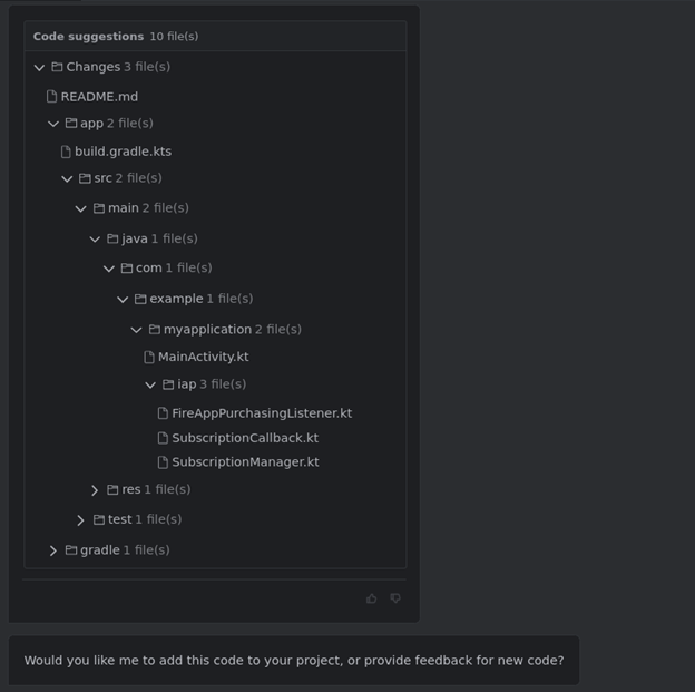 Android Studio panel screenshot