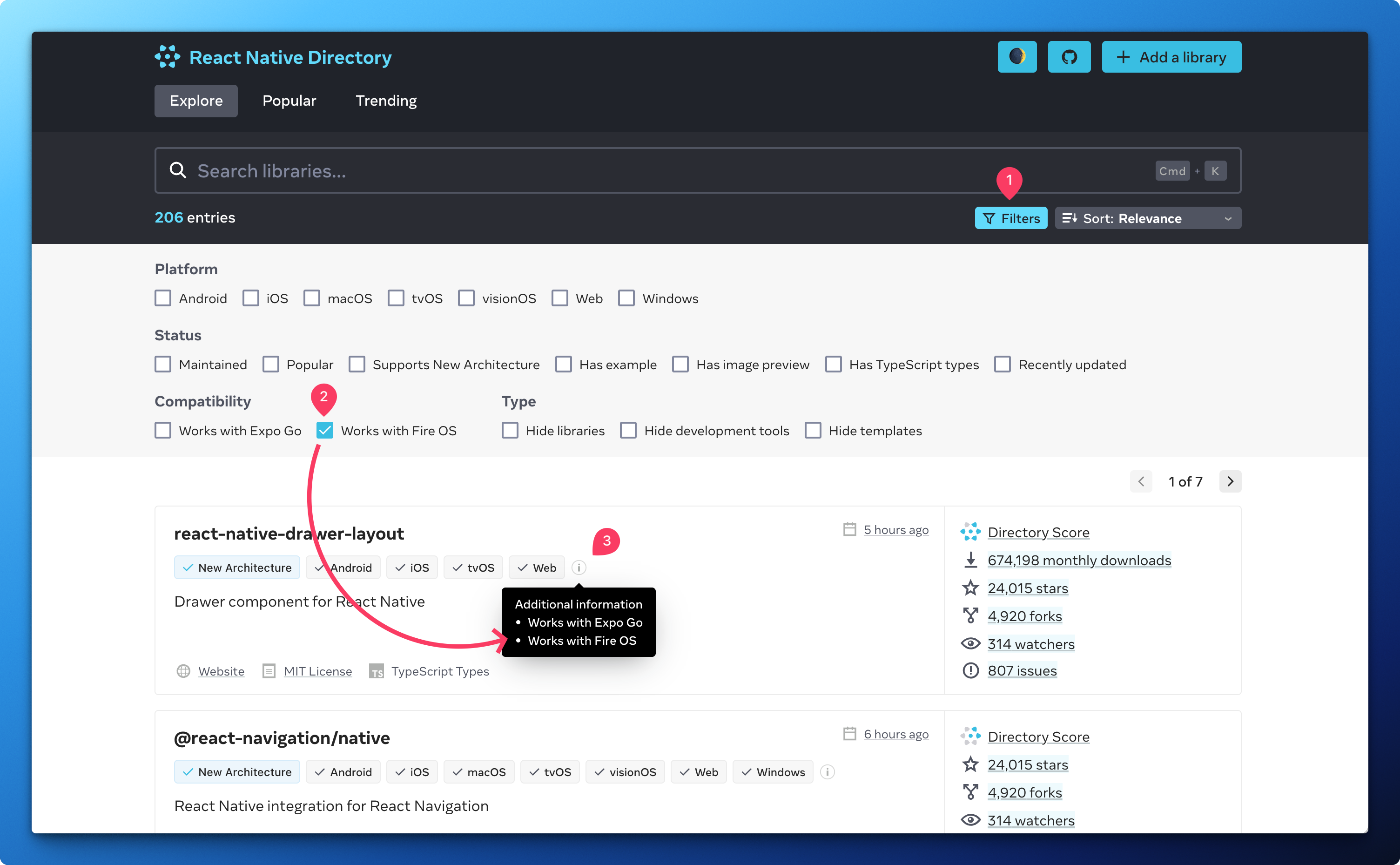 Amazon developer console app list screenshot