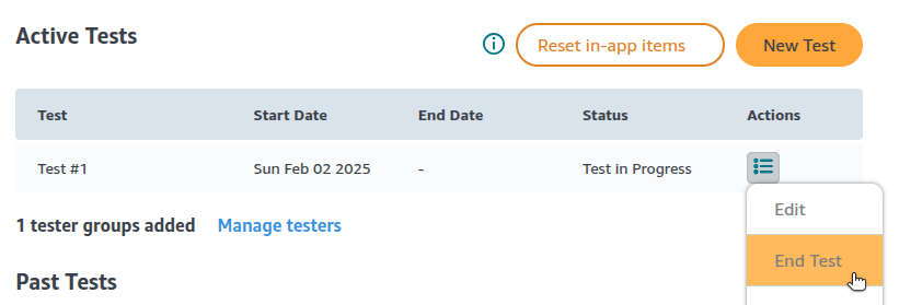 Testing IAP Additional Information Screenshot