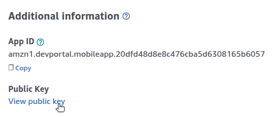 Testing IAP Additional Information Screenshot