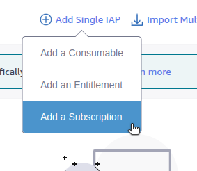 Testing IAP Additional Information Screenshot