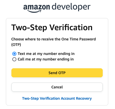Two-Step Verification Pop Up