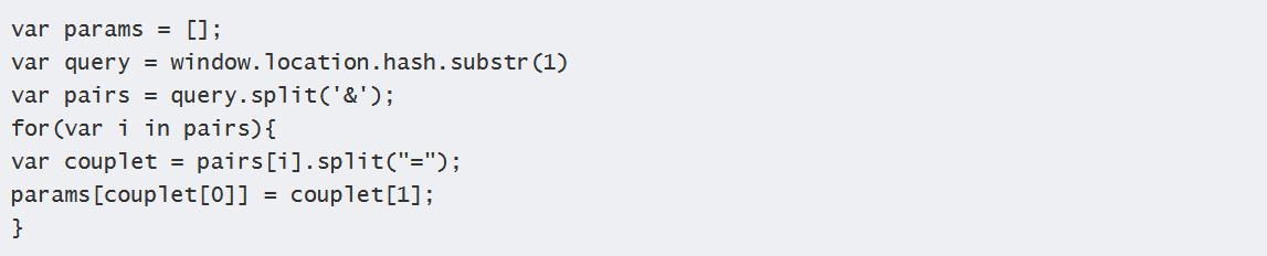 JavaScript sample code.
