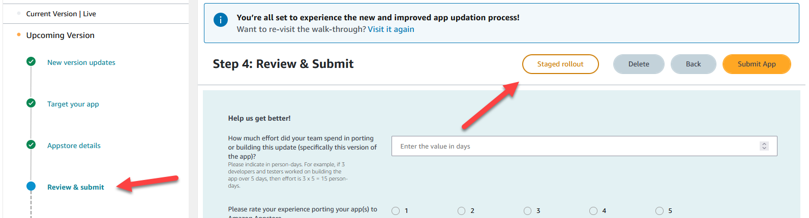 Step 4 Review & Submit